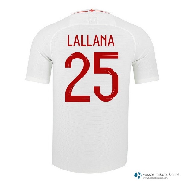 England Trikot Heim Lallana 2018 Weiß Fussballtrikots Günstig